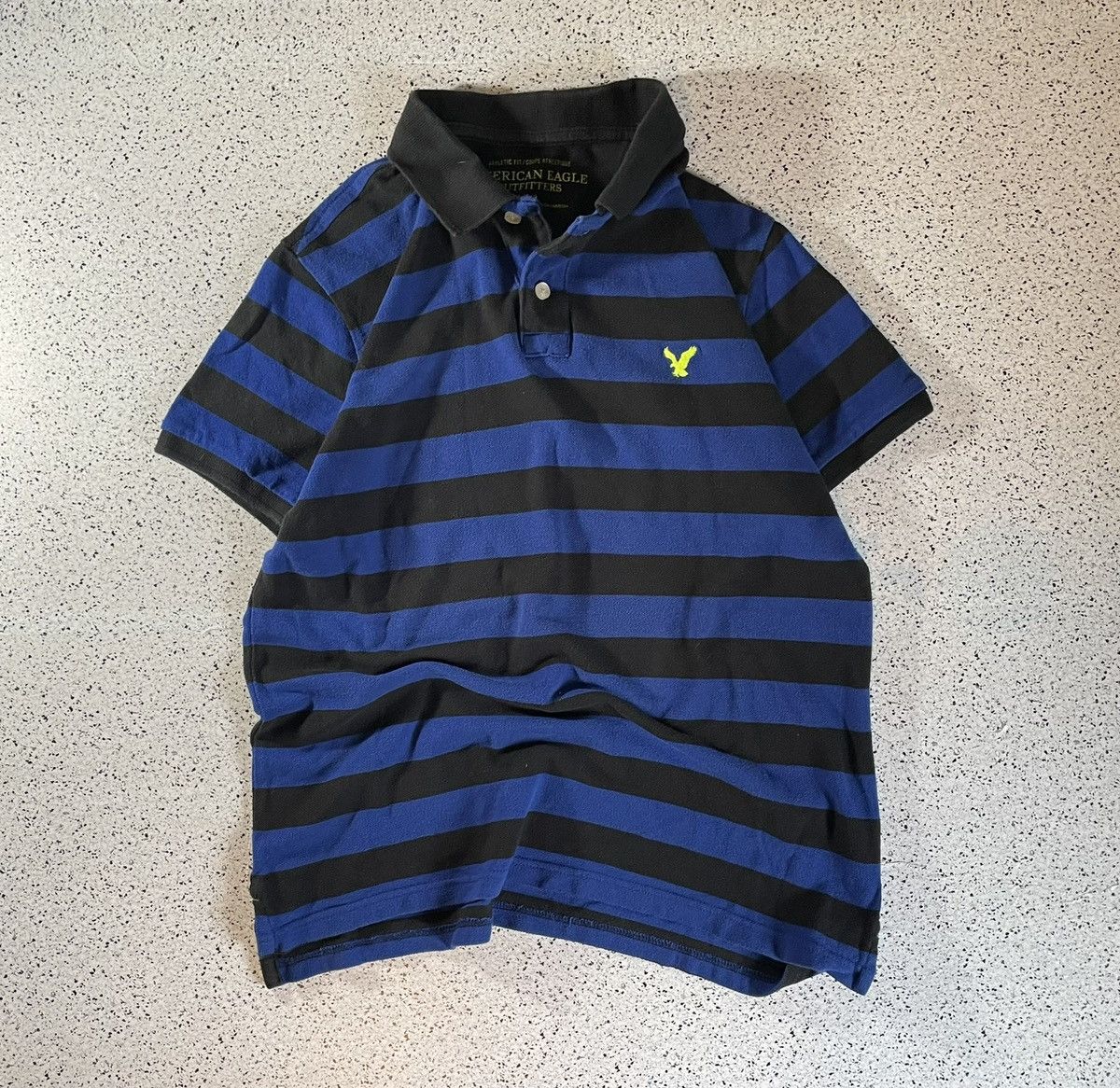 American Eagle Outfitters American Eagle Striped Polo Shirt – Blue Black – Size Large Size US L / EU 52-54 / 3 - 1 Thumbnail