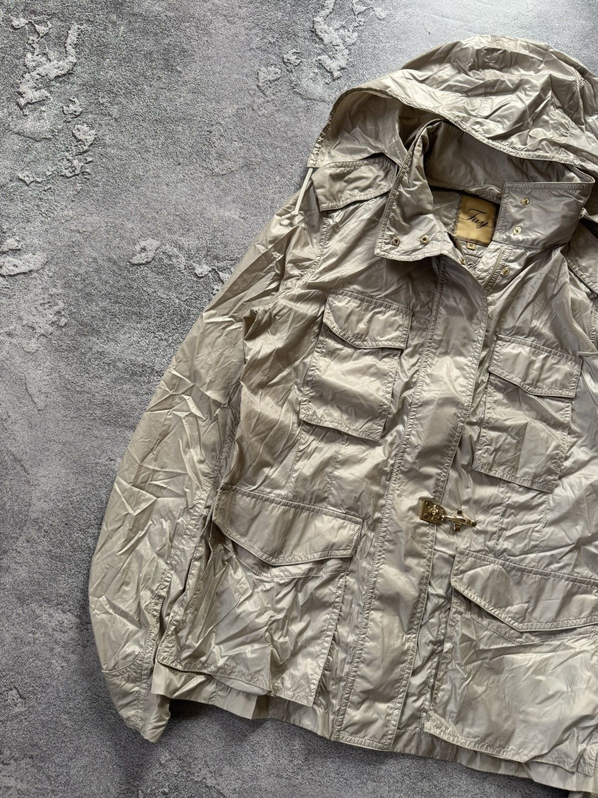 Designer × Fay Fay M Wmns light zip jacket hooded bomber coat Size M / US 6-8 / IT 42-44 - 2 Thumbnail