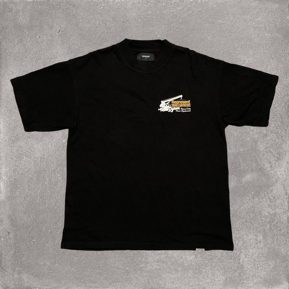 Represent Clo. Represent Small Design & Construction Jet Black Tee Size US S / EU 44-46 / 1 - 2 Thumbnail