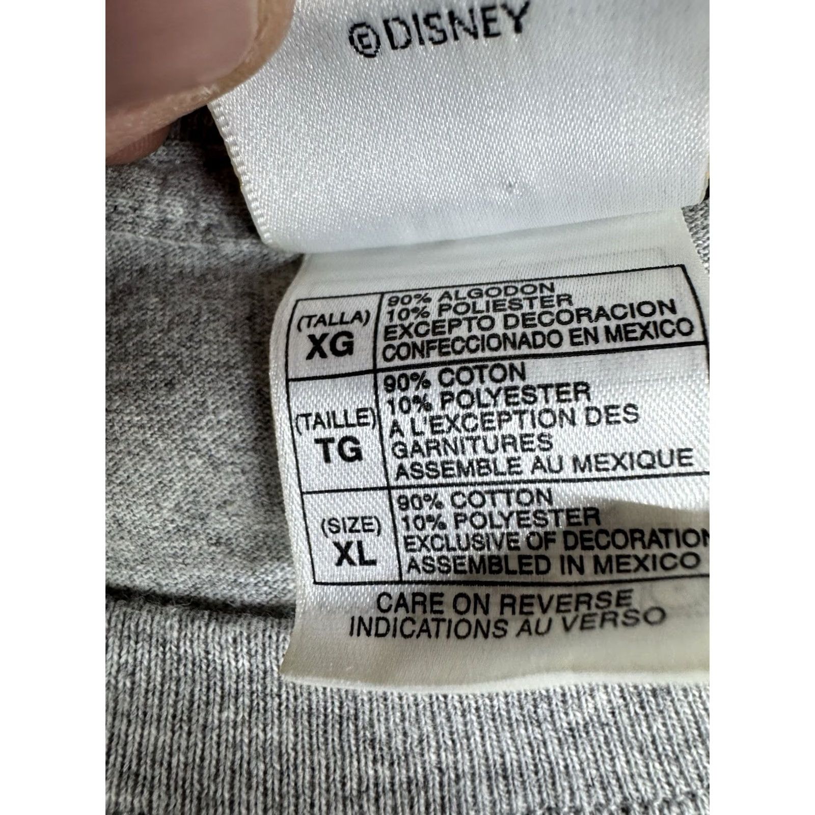 Disney VINTAGE Disney Mickey Mouse Millennium Gray T-Shirt Mens XL 2000s Short Sleeve Jersey Cotton Crew Neck Logo 90s Disney Shirt Size US XL / EU 56 / 4 - 3 Thumbnail