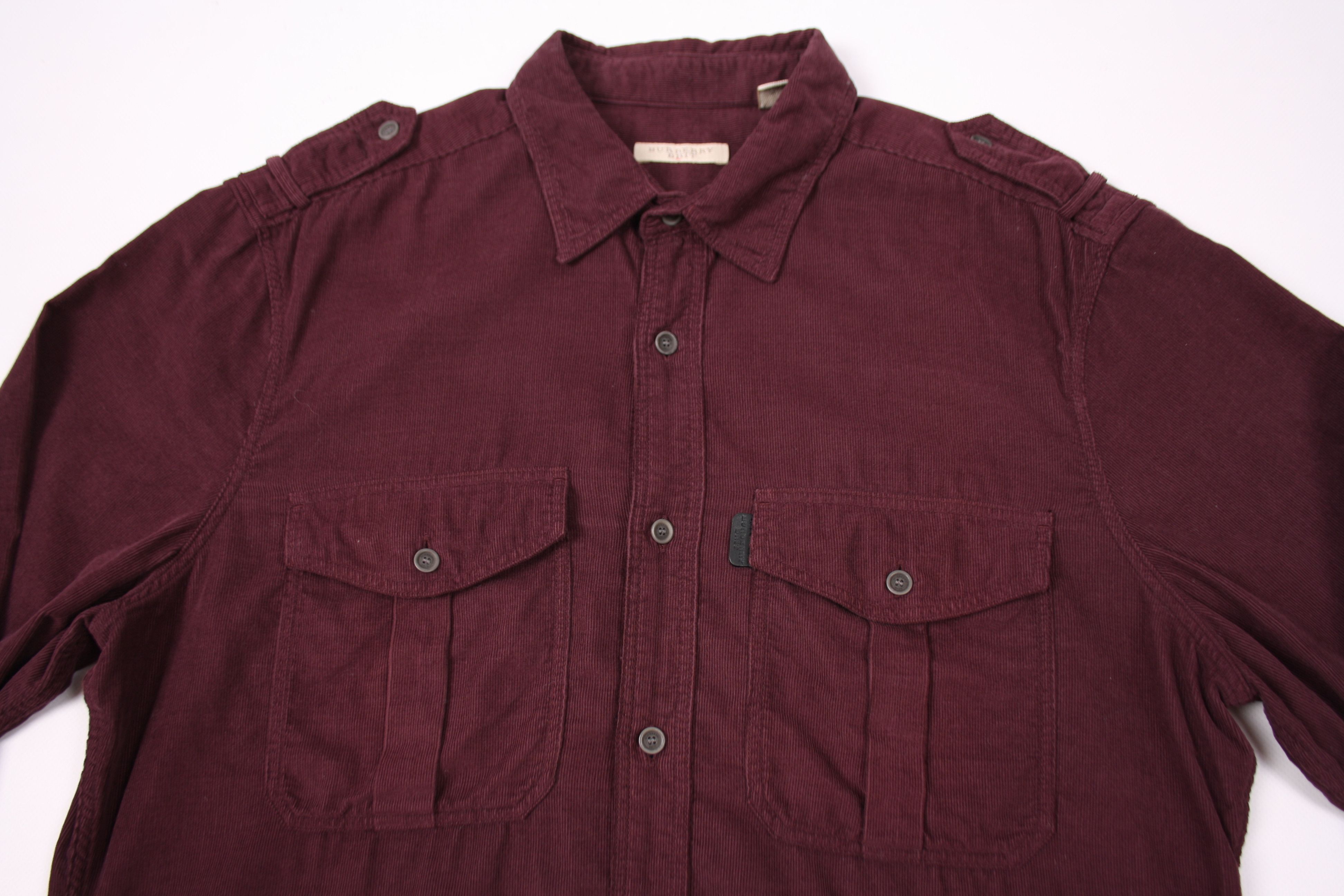 Burberry Burberry Brit Corduroy Button Up Shirt Long Sleeve Size US L / EU 52-54 / 3 - 2 Thumbnail