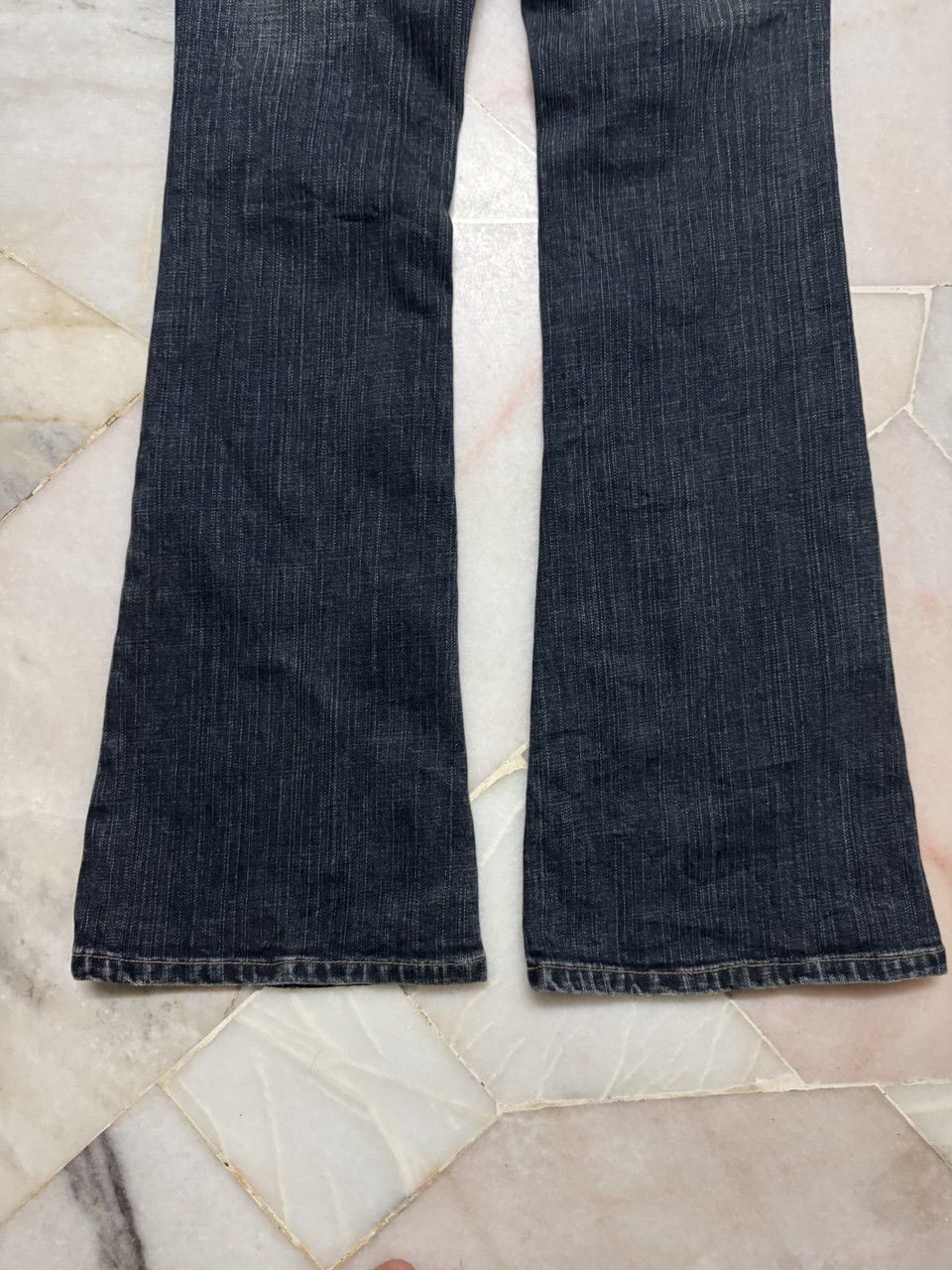 Japanese Brand Flared💥Bell Bottom Japanese Mudwash Bootcut Insane Dark Jean Size US 29 - 15 Thumbnail