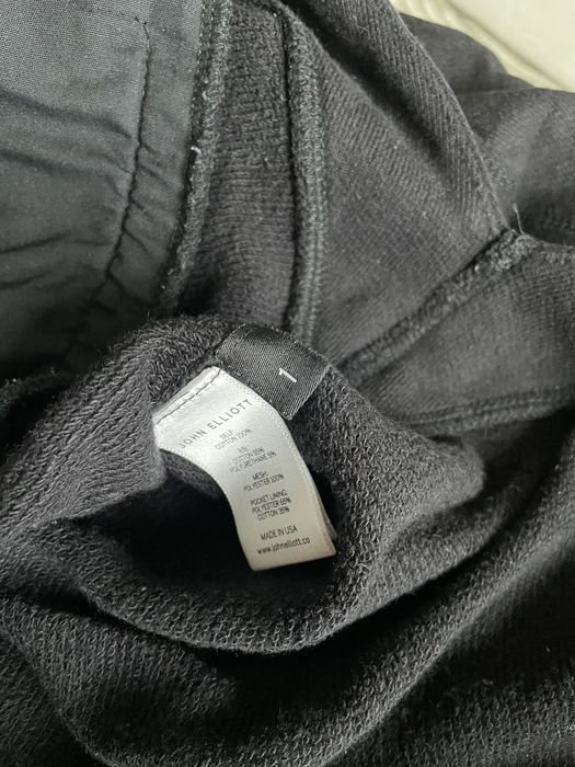 John Elliott John Elliott Rue hoodie in black Grailed