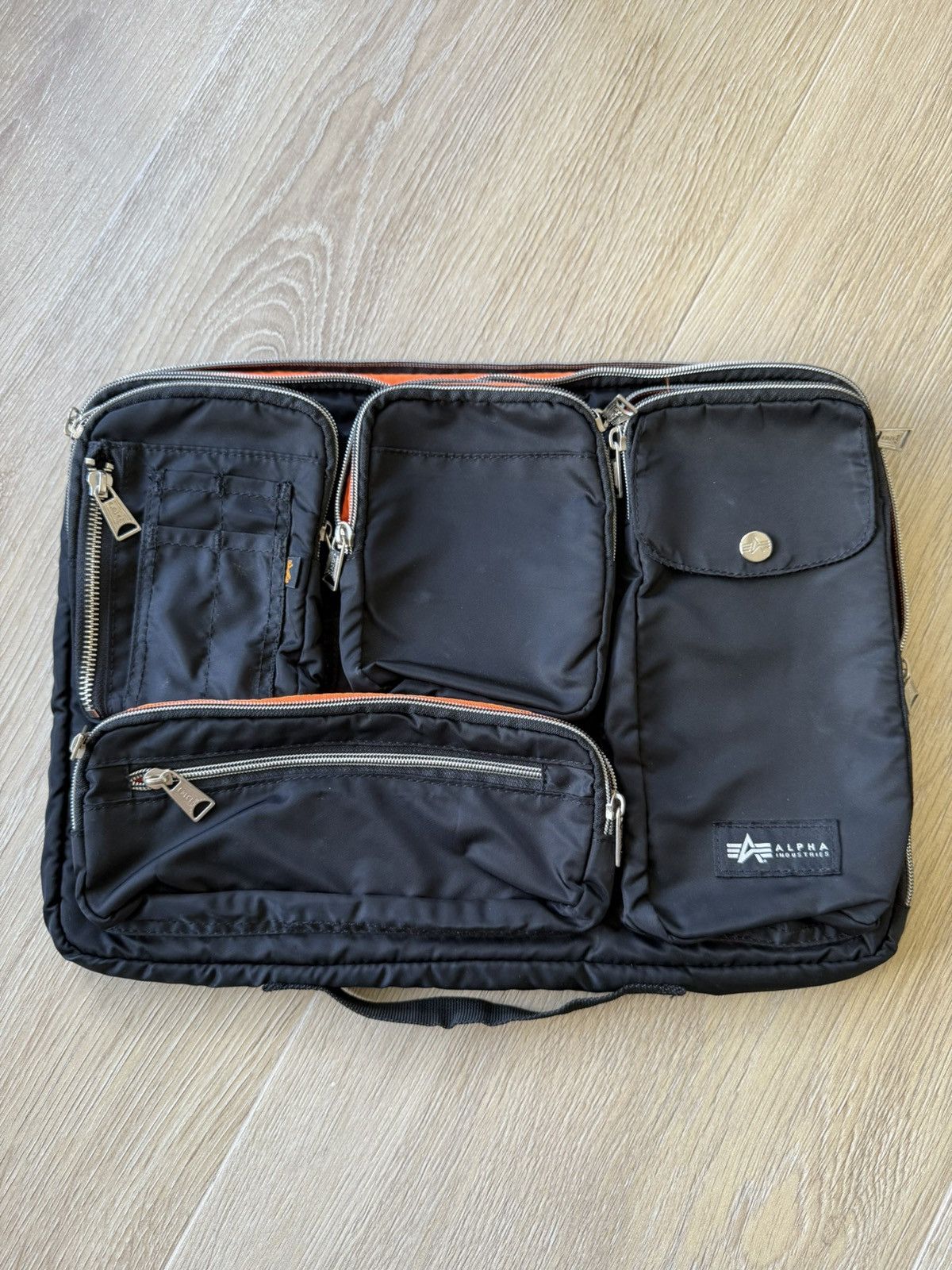 Alpha Industries Alpha Industries Nylon Multi Pocket Clutch Bag Size ONE SIZE - 1 Thumbnail