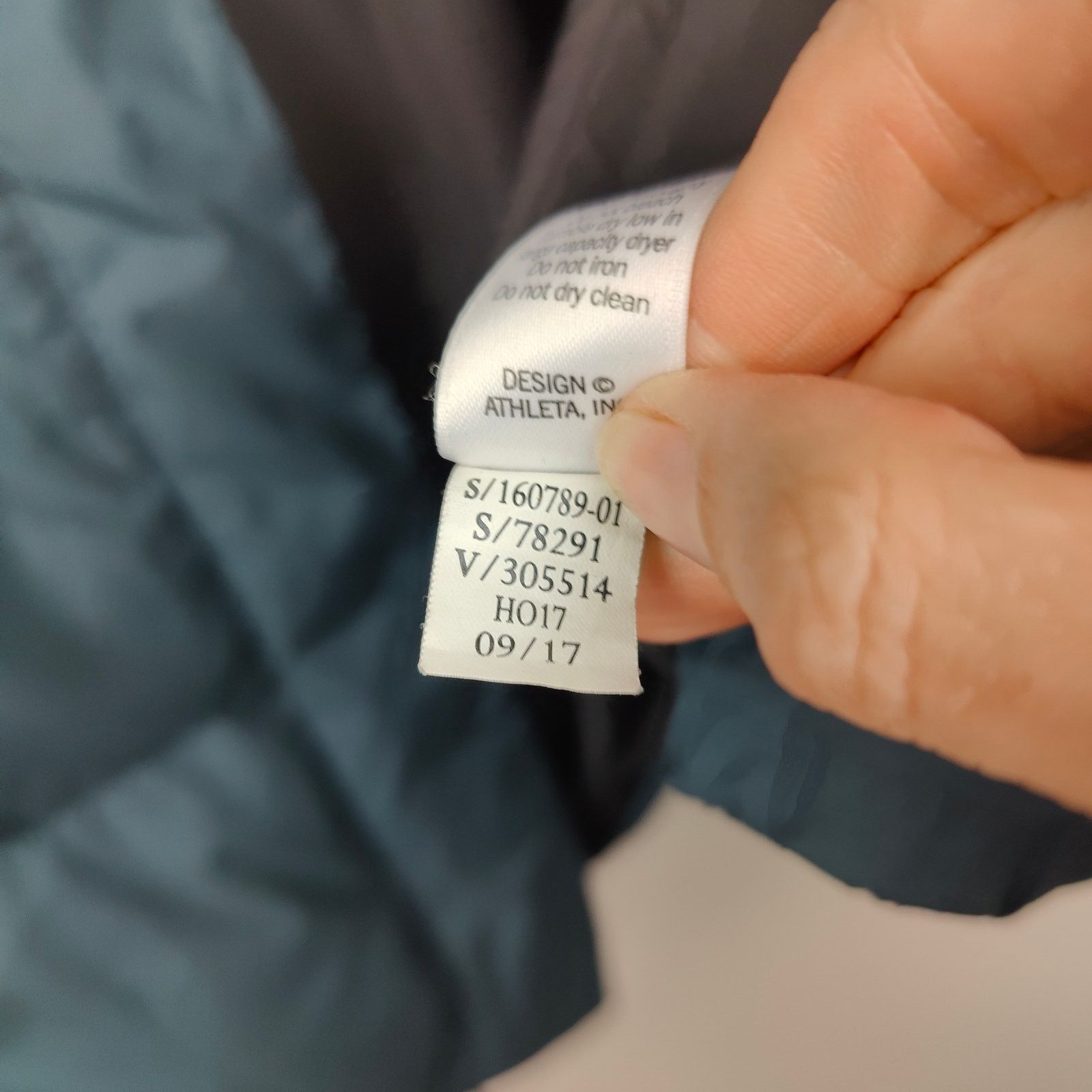 Athleta Athleta Down Puffer Bomber Jacket Womens Medium Dark Teal Size M / US 6-8 / IT 42-44 - 10 Thumbnail