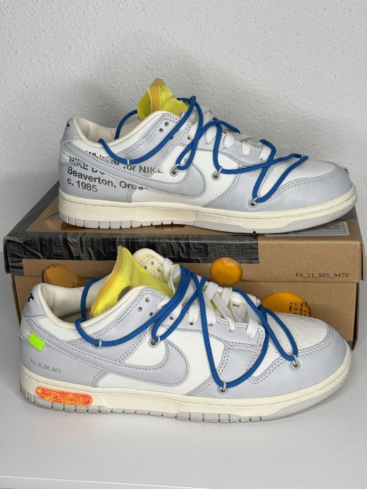 Nike Nike Dunk Low Off-White Lot 10 Size US 9 / EU 42 - 6 Thumbnail