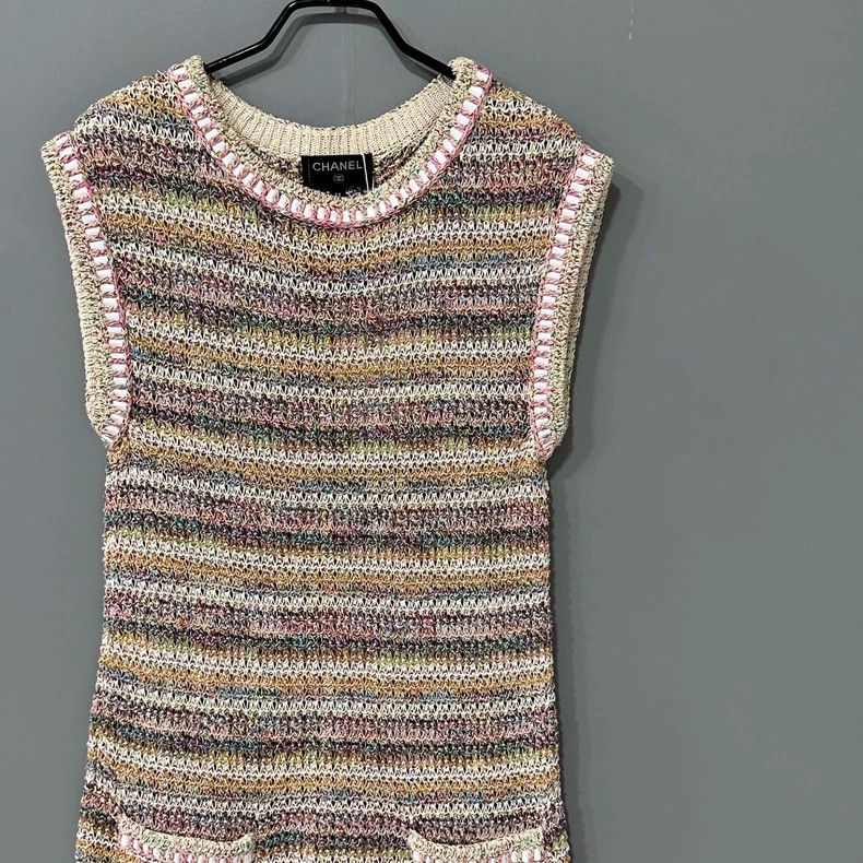 Chanel Chanel Striped knitted dress 2504-Nextarrow Size XS / US 0-2 / IT 36-38 - 2 Thumbnail