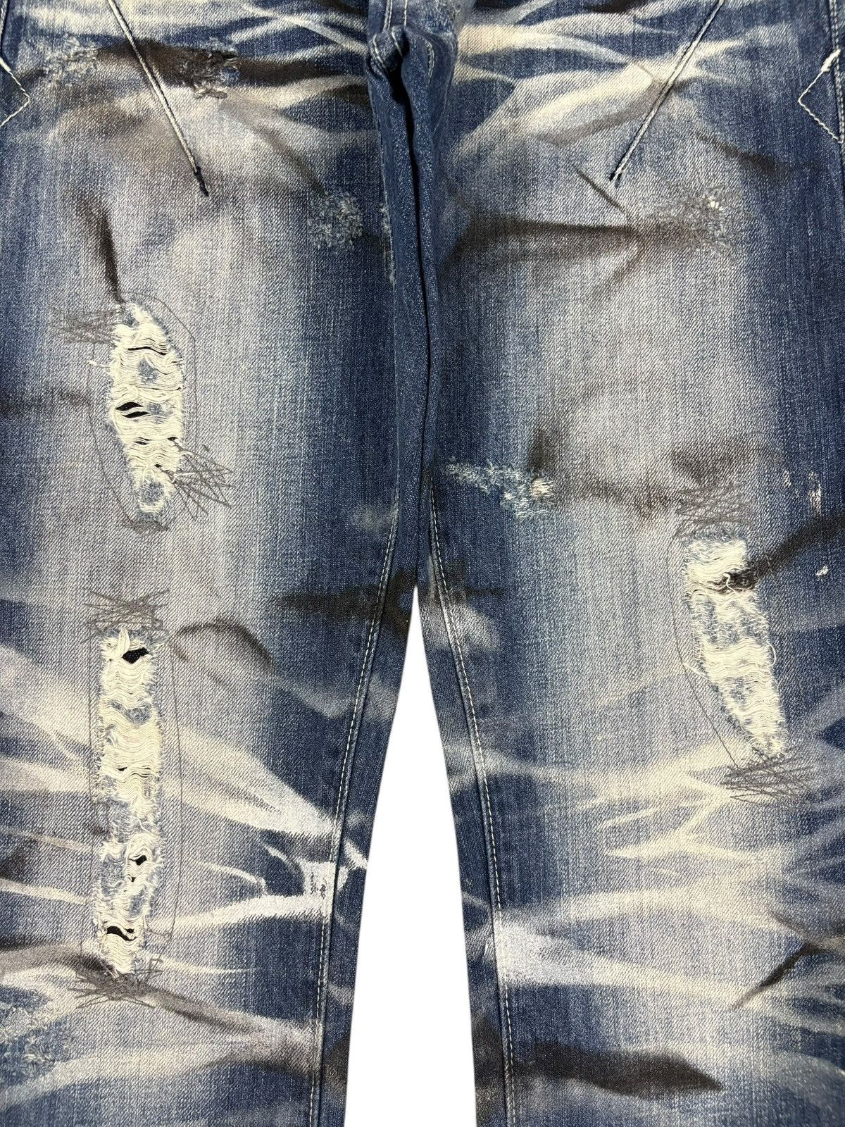Japanese Brand Vintage Japanese Brand Paint Distress Jeans Like Numbernine Size US 28 / EU 44 - 5 Thumbnail