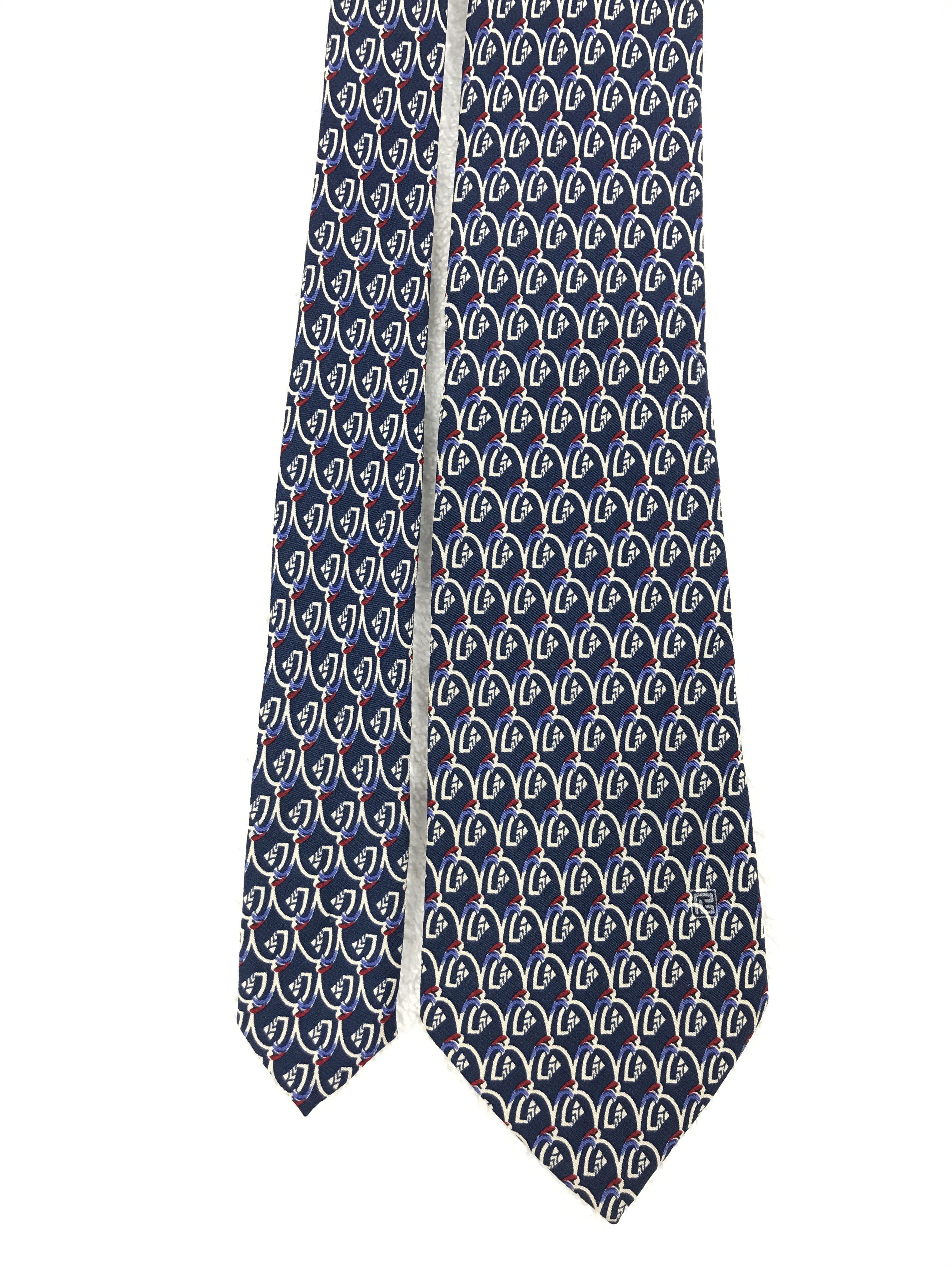 Designer × Pierre Balmain × Vintage Vintage Pierre Balmain Silk Necktie Size ONE SIZE - 3 Thumbnail