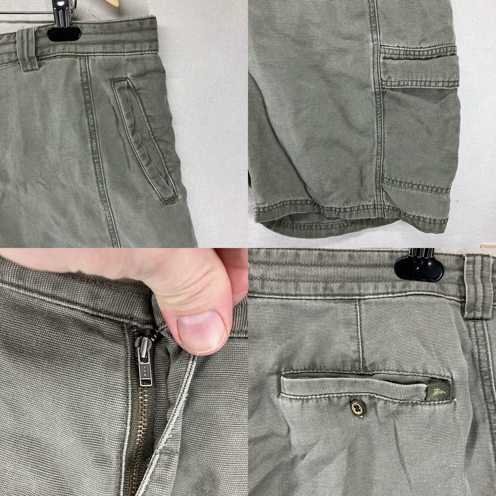 Tommy Bahama Tommy Bahama Relax Mens 40 Olive Green Cargo Shorts Tencel Cotton Blend Size US 40 / EU 56 - 8 Thumbnail