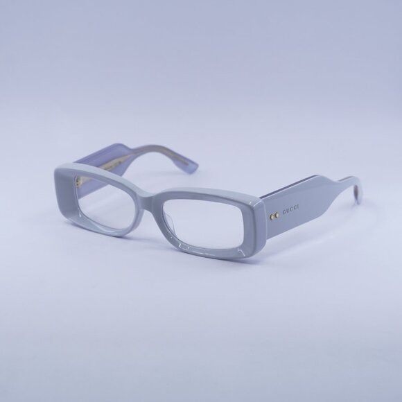 Gucci 🕶️ New Gucci GG1528S 005 Light Grey/Clear Sunglasses Size ONE SIZE - 5 Thumbnail