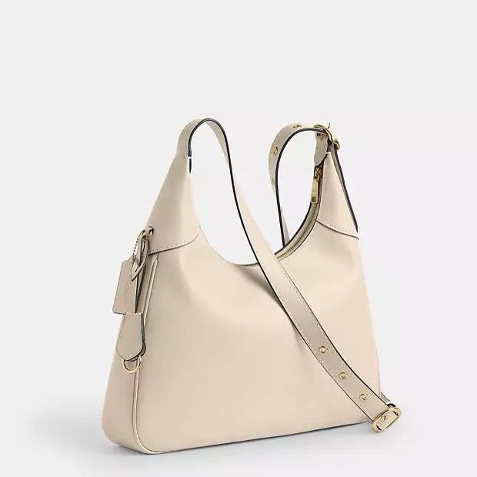Coach NWT Coach Ella Shoulder Bag Leather CCE48 Im/Oat Size ONE SIZE - 7 Thumbnail