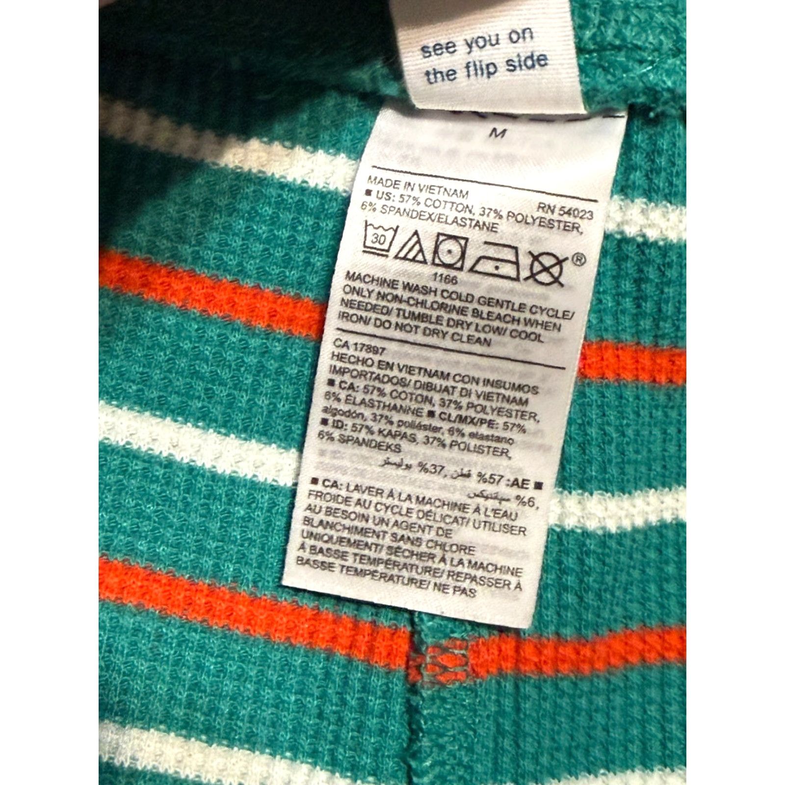 Old Navy Old Navy Pants Mens Size Medium Multicolor Green Red White Striped Sleepwear Pants Size US 31 - 5 Thumbnail
