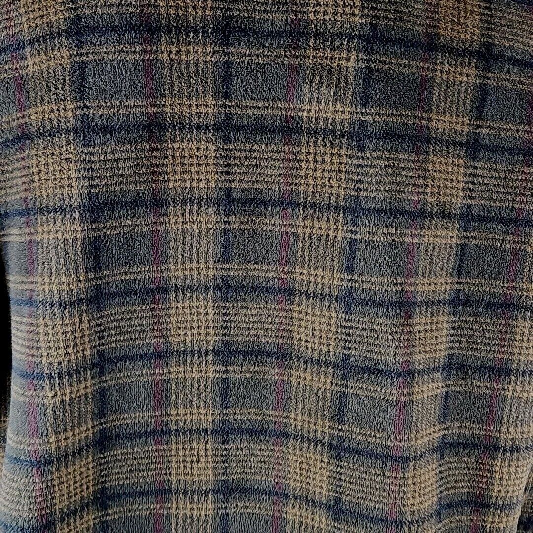 Orvis Vintage Orvis Fleece Teddy Jacket Mens XL Brown Black Plaid Size US XL / EU 56 / 4 - 4 Thumbnail