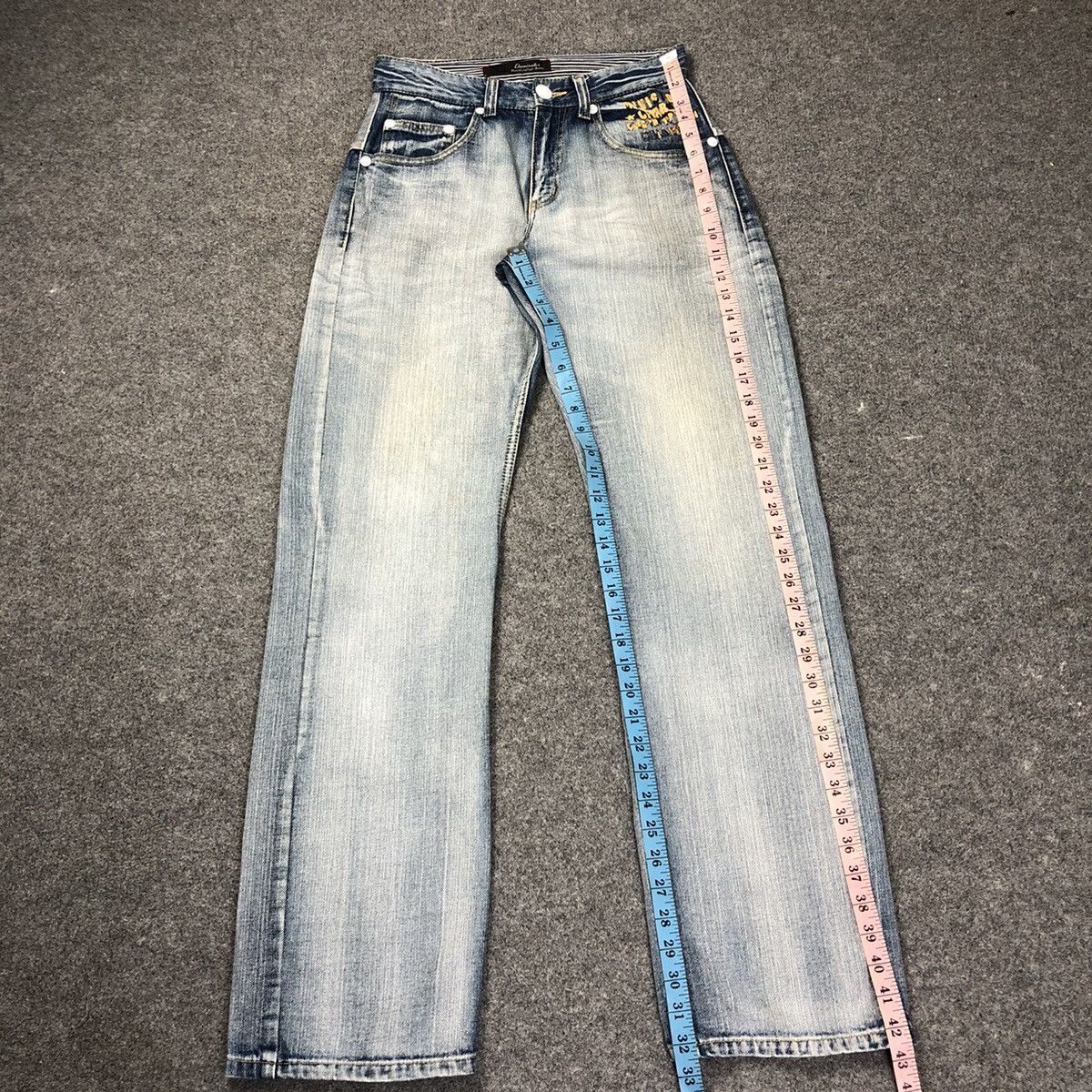 Vintage 🔥Rare🔥 Japanese Brand DAMINATE Handcrafted Jeans Size US 28 / EU 44 - 4 Thumbnail