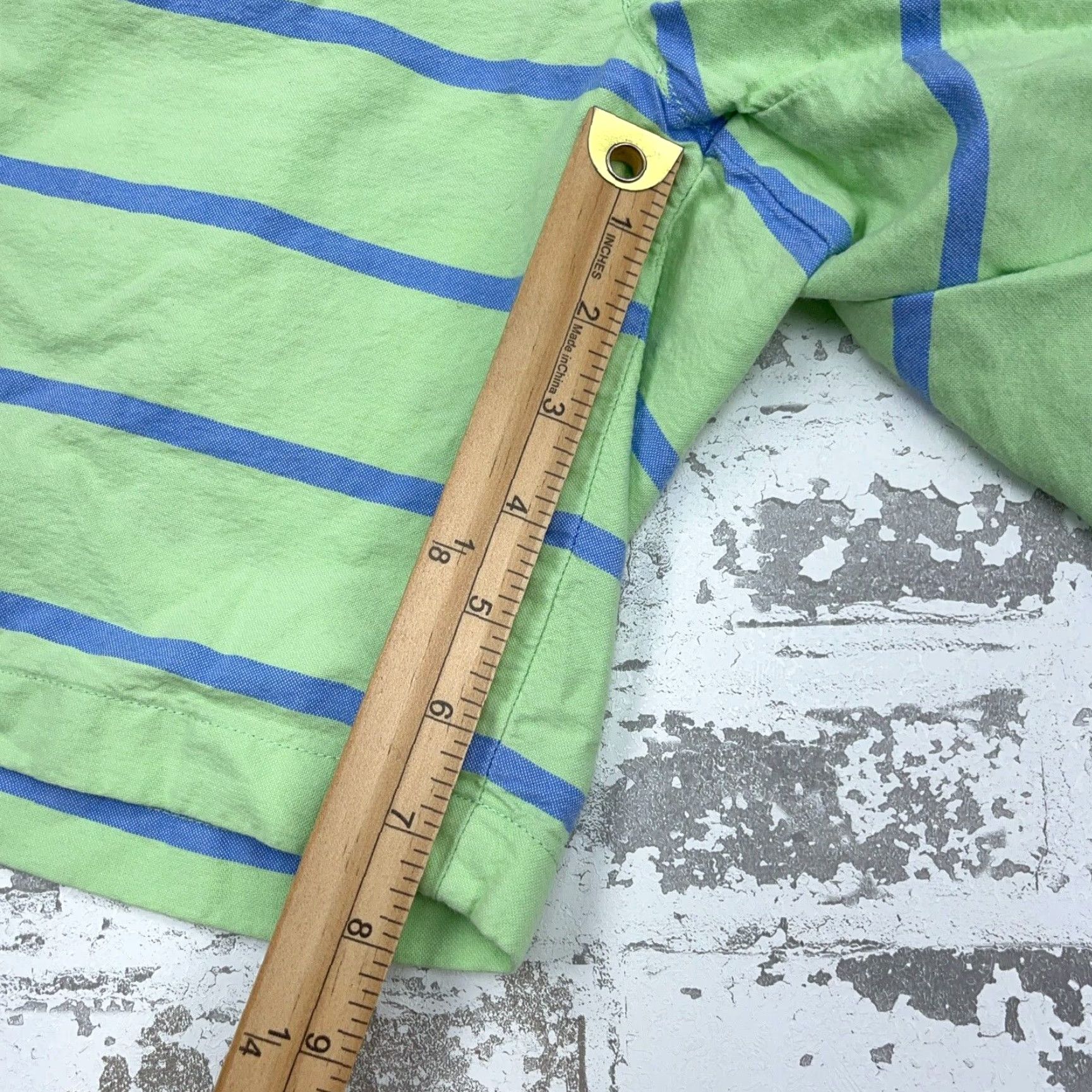 Vineyard Vines VINEYARD VINES Chino Shorts Men 30 Green Blue Striped Golf Twill Casual Preppy Size US 30 / EU 46 - 6 Thumbnail
