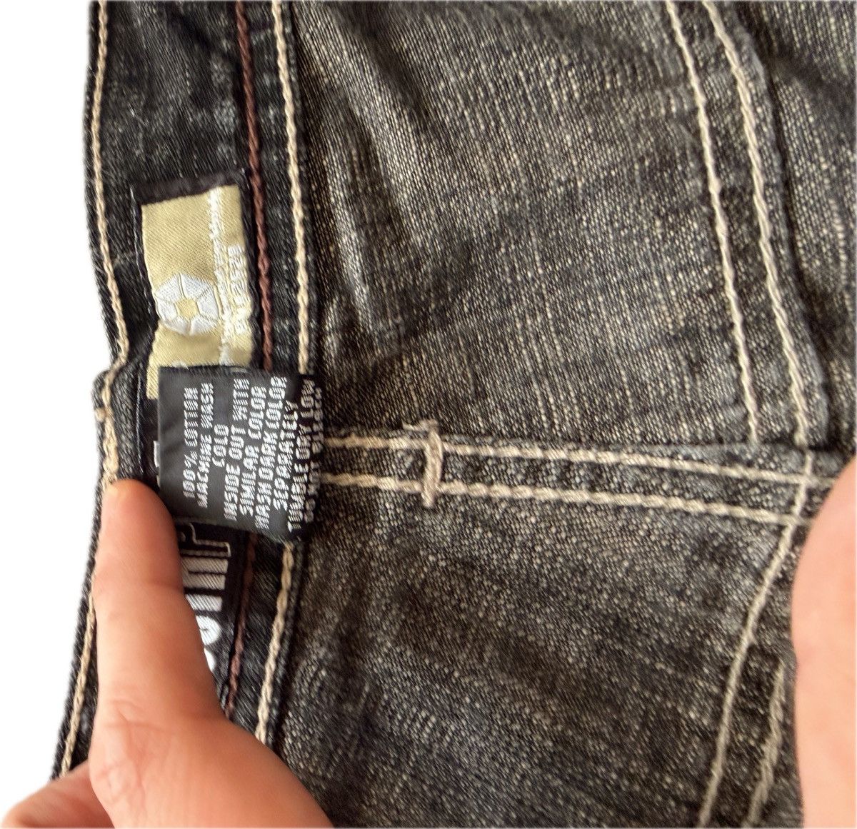 Gold Tab Black Southpole Jorts