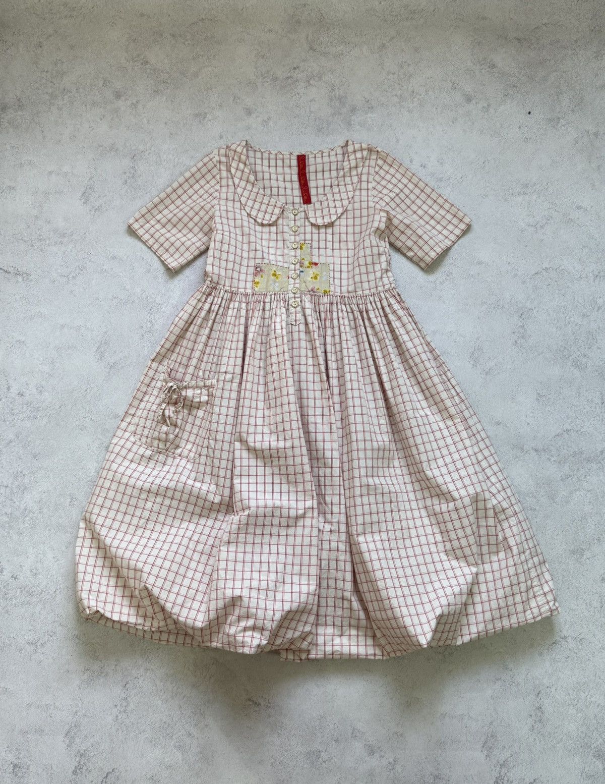 Vintage Ewa I Walla Pink Short Sleeve Checkered Midi Dress Size S Size S / US 4 / IT 40 - 10 Thumbnail