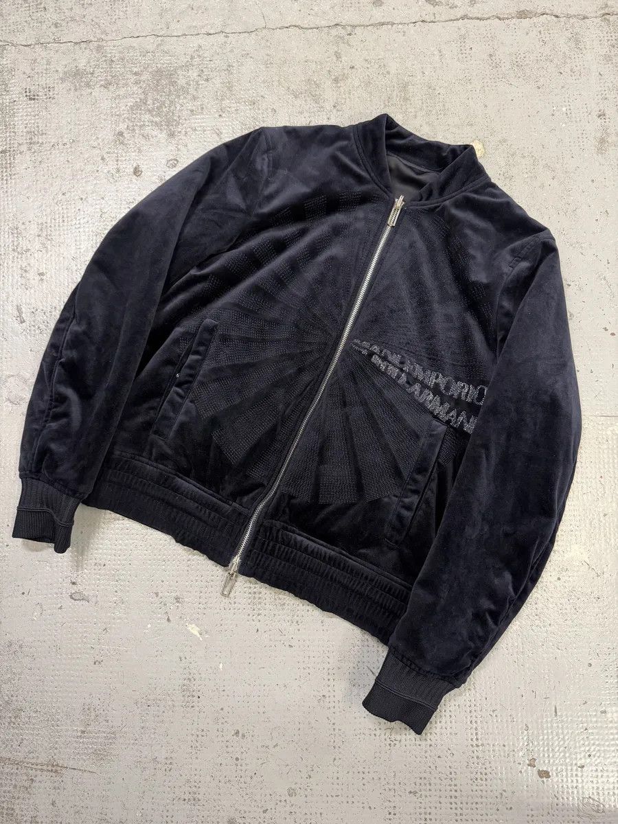 Emporio Armani SS2018 Emporio Armani Navy Lights Reversible Bomber Jacket Size US M / EU 48-50 / 2 - 15 Thumbnail
