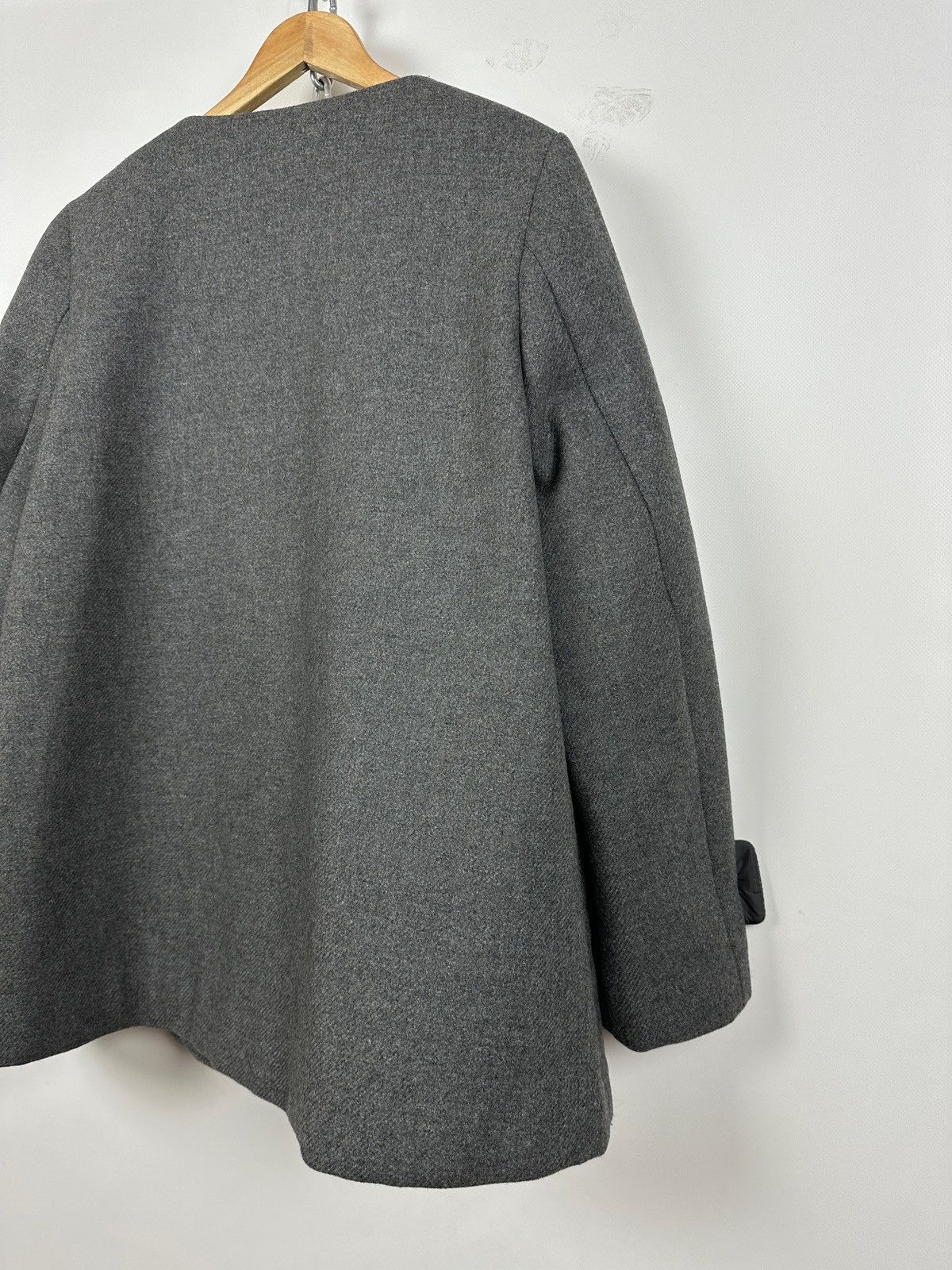 Moncler Moncler Euphemia Giubbotto Grey Wool Coat Jacket Size XL / US 12-14 / IT 48-50 - 13 Thumbnail