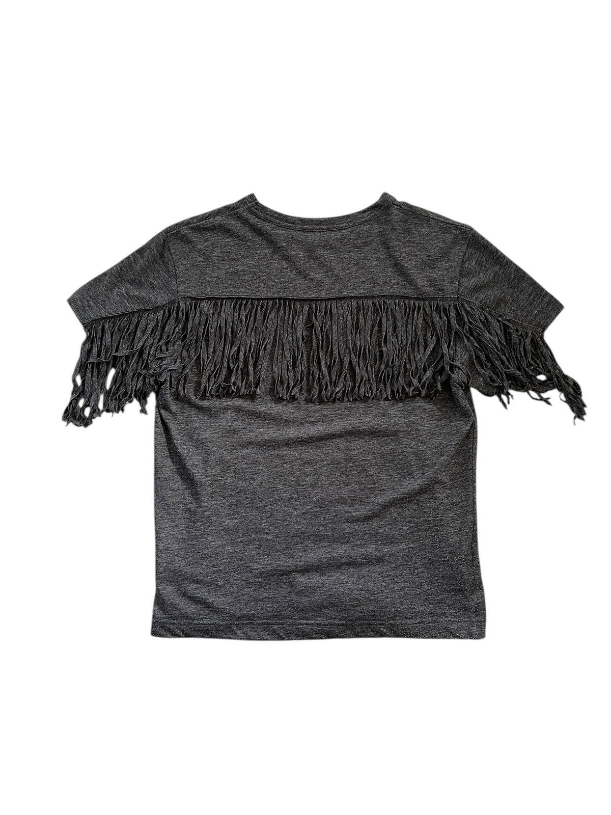 Sacai Sacai Fringed Cropped Pocket Tshirt Size XS / US 0-2 / IT 36-38 - 2 Thumbnail