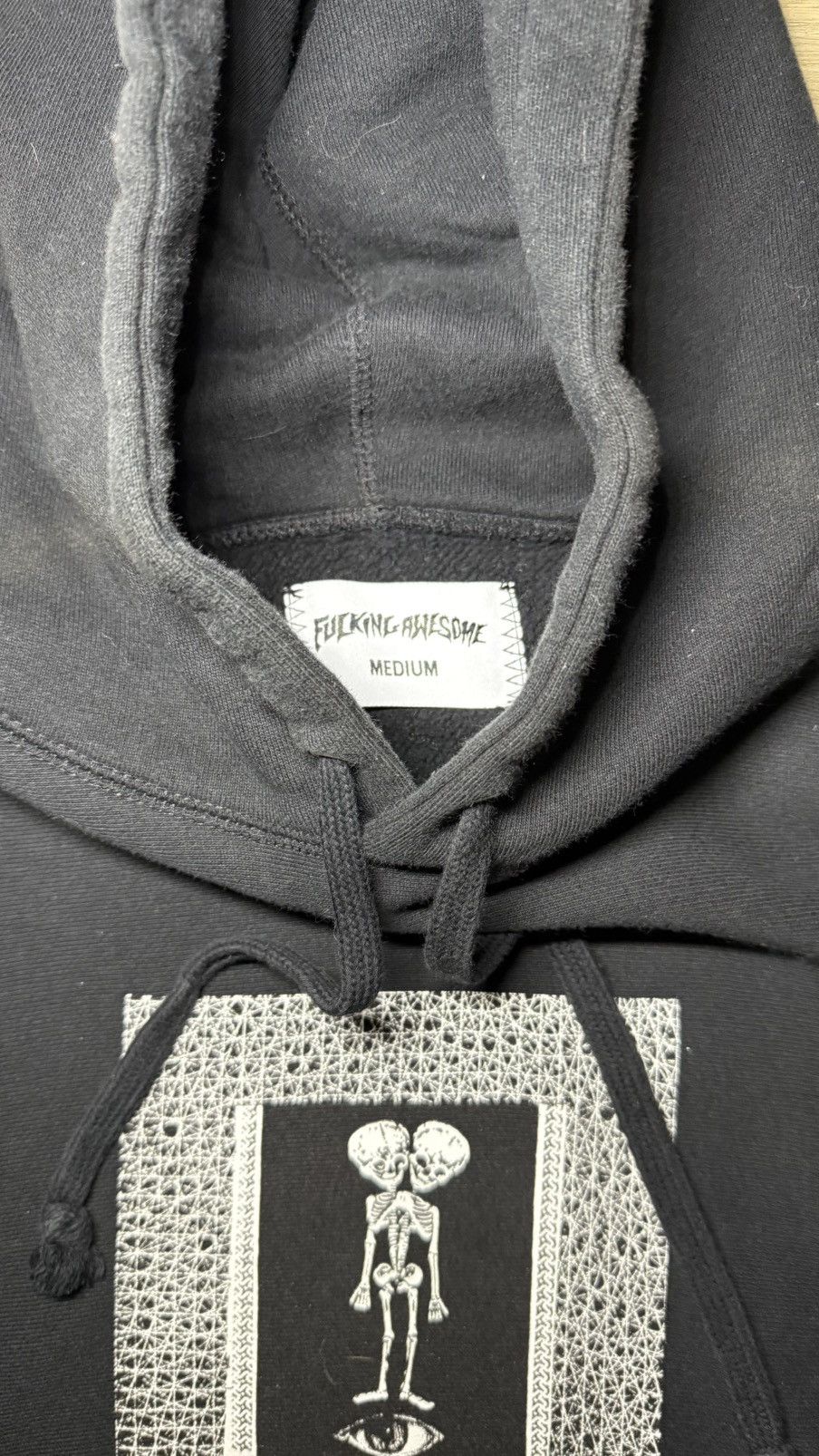 Fucking Awesome Vintage / Y2K FA F Ucking Awesome 2 Heads Skeleton Hoodie Size US L / EU 52-54 / 3 - 6 Thumbnail