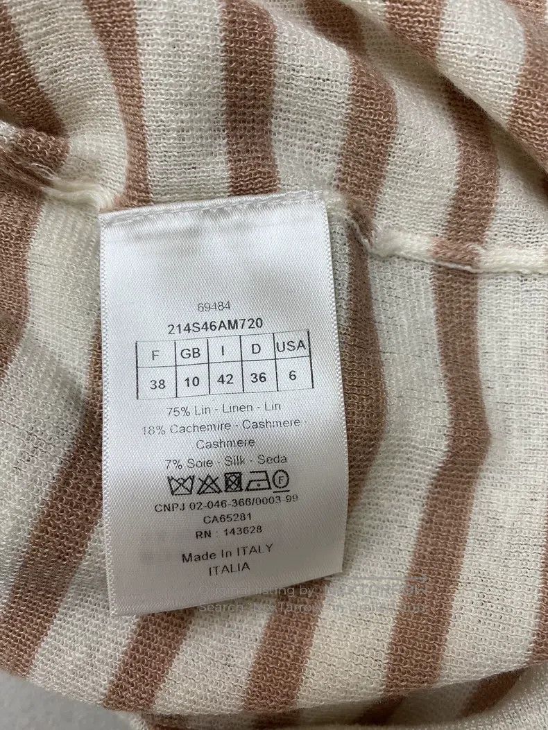 Dior Dior 22 new striped lapel knitted short sleeves Size XS / US 0-2 / IT 36-38 - 5 Thumbnail