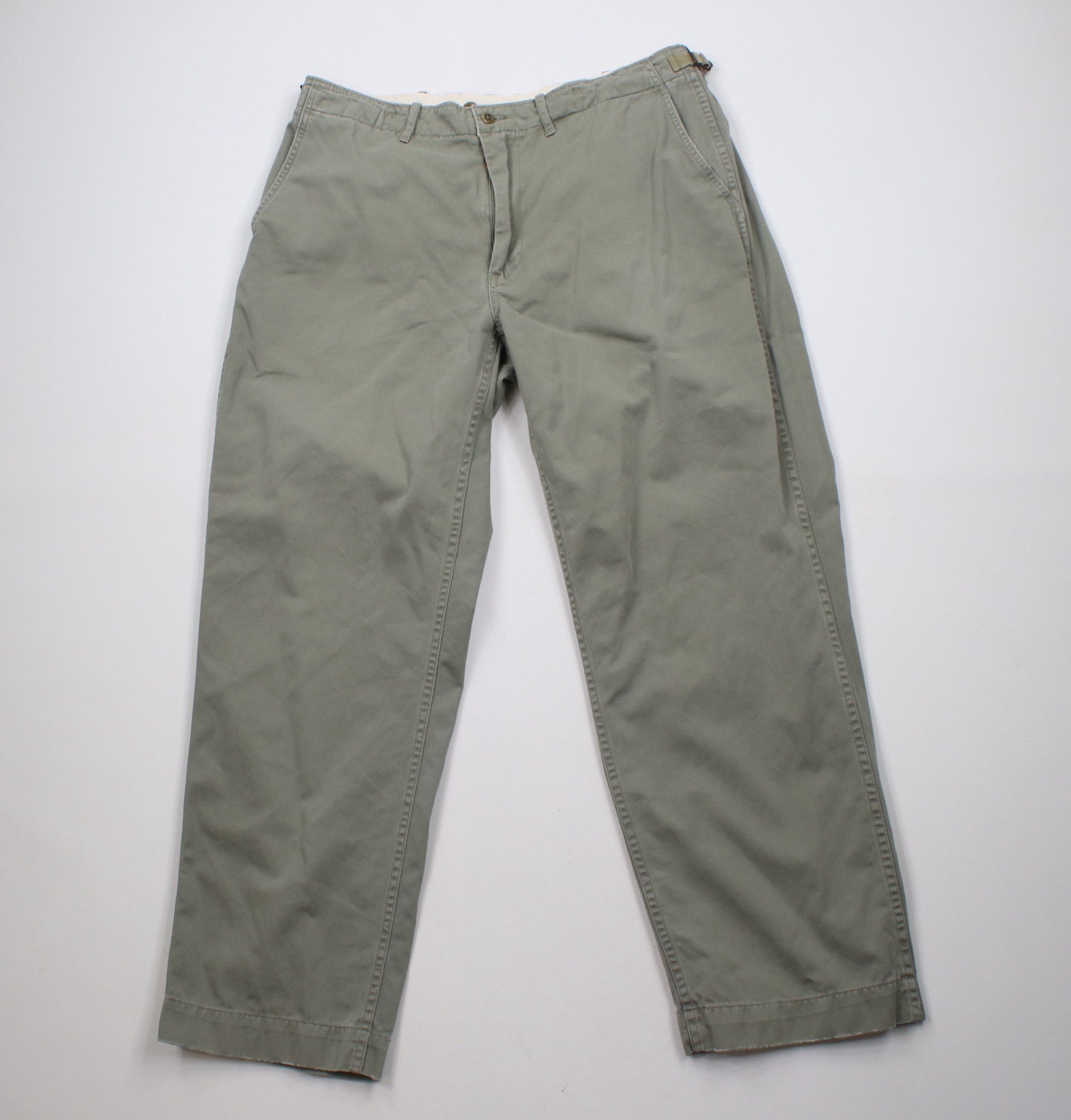 Ralph Lauren × Vintage Vintage 90s Ralph Lauren Style Wide Leg Combat Pants Size US 36 / EU 52 - 1 Thumbnail