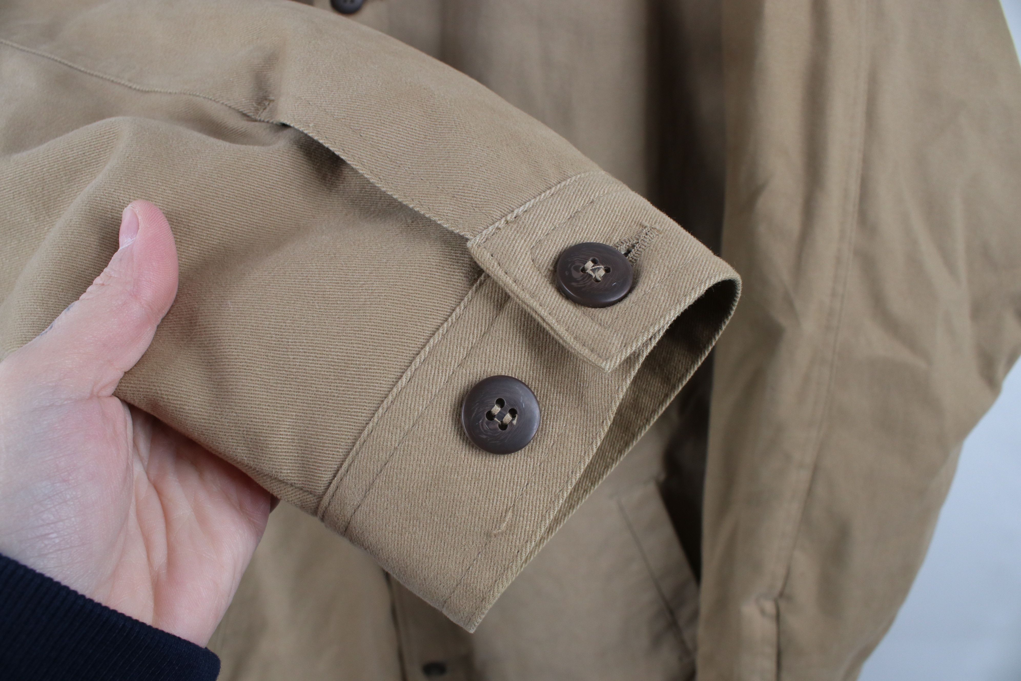 Vintage Vintage 90s Streetwear Leather Quilted Chore Barn Jacket Size US L / EU 52-54 / 3 - 6 Thumbnail