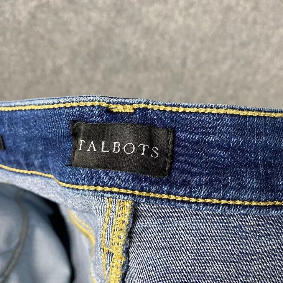 Talbots Talbots Jeans Women's 14P Modern Ankle Denim Stretch Cotton Size 36" / US 14 / IT 50 - 9 Thumbnail