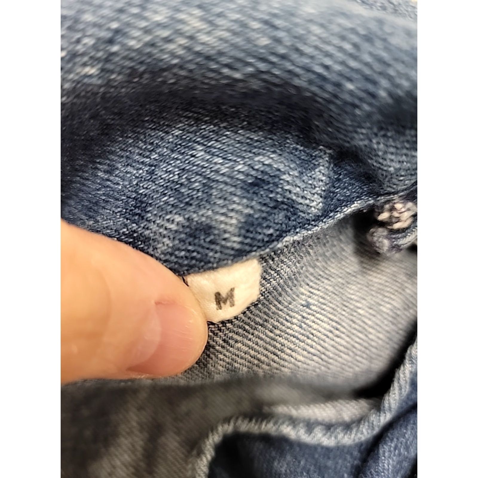 Denime VINTAGE Kinsale Denim Smock Shirt Mens M Blue Denim Pullover Smock (Used, Distressed) Size US M / EU 48-50 / 2 - 7 Thumbnail