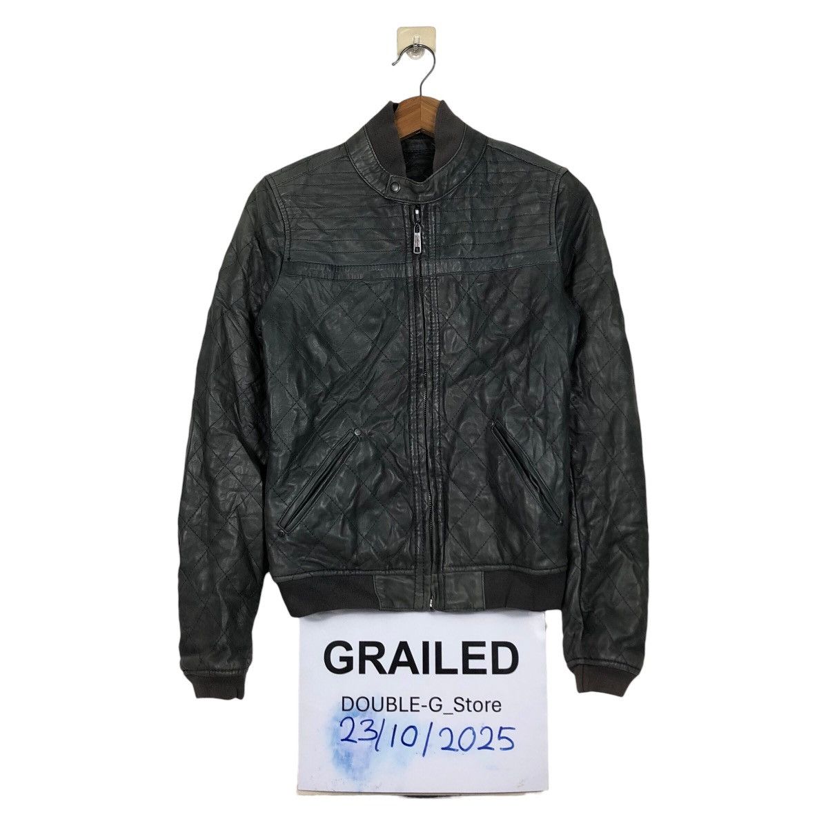 Diesel 📌Rich Black Biker Leather Jacket Diesel Bondage Design Size US XS / EU 42 / 0 - 1 Thumbnail