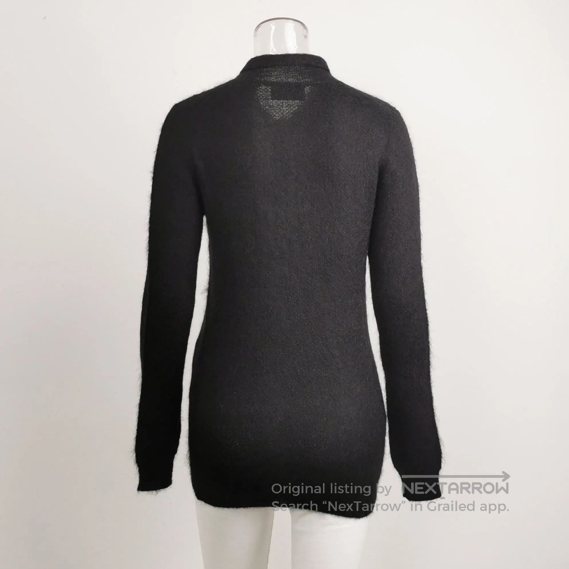 Prada Prada Black Wool Blend Polo Sweater . Size L / US 10 / IT 46 - 2 Thumbnail