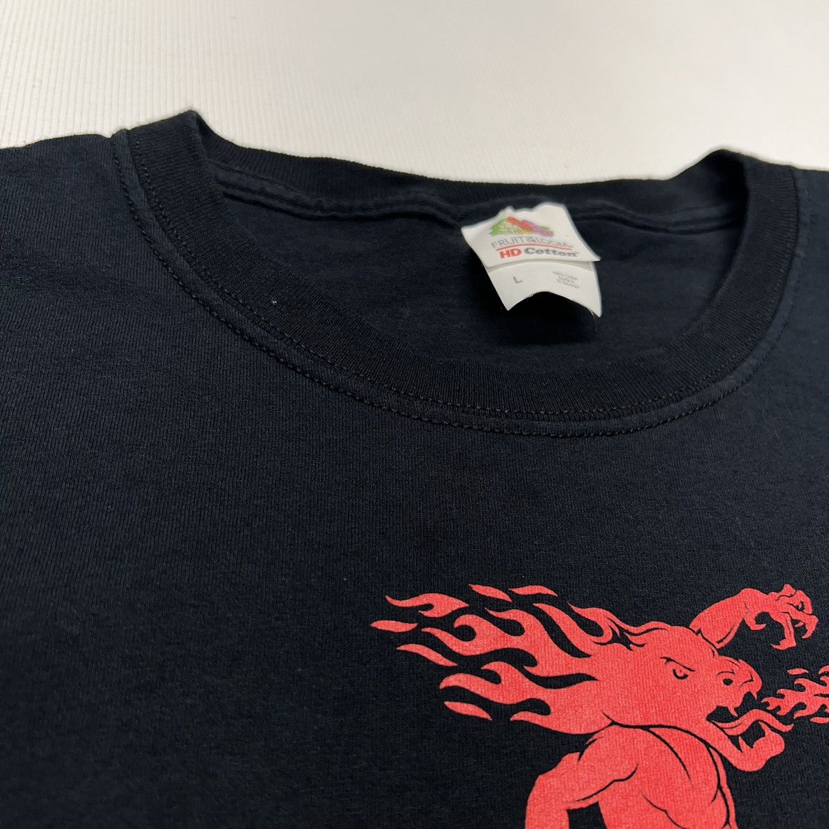 Vintage Fireball Whisky Tee Shirt Black Long Sleeve Promo Liquor Y2K Size US L / EU 52-54 / 3 - 4 Thumbnail