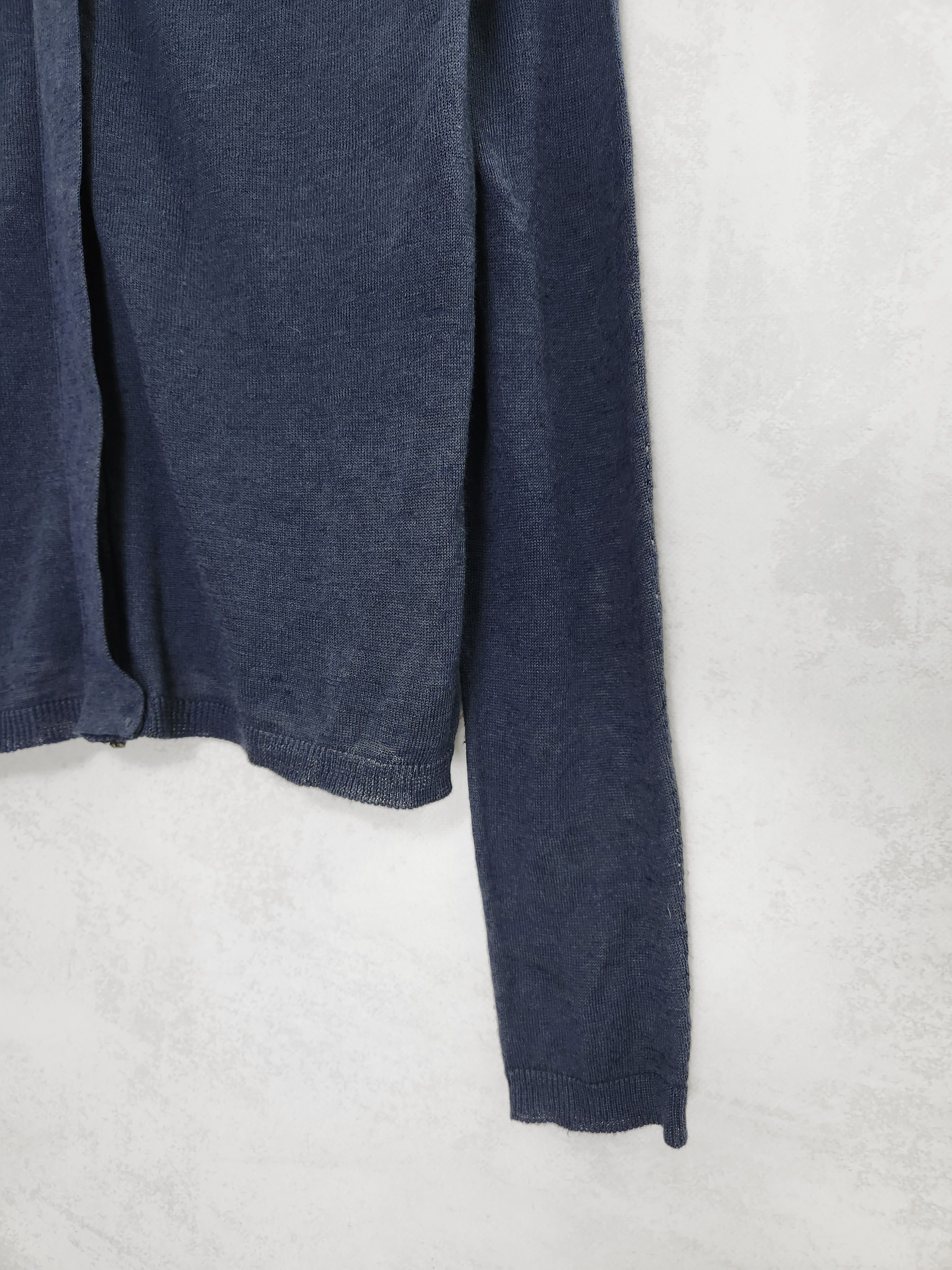 Jil Sander Jil sander full zip long sleeve cardigan navy Size L / US 10 / IT 46 - 3 Thumbnail