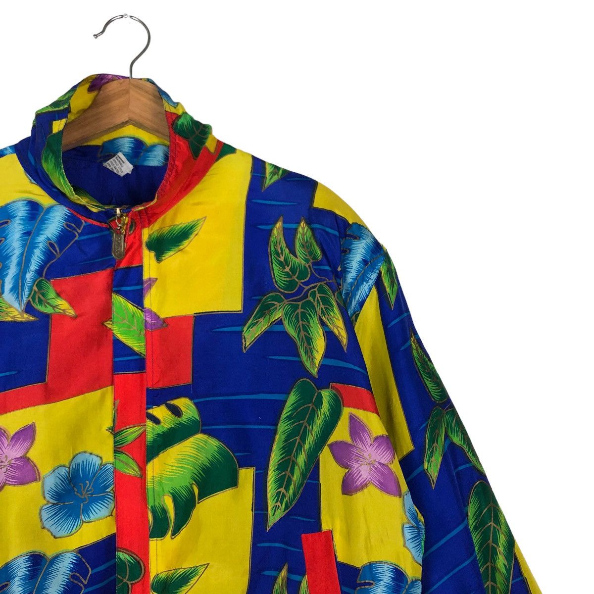 Vintage 🔥90’s Silk Bomber Jacket Coaco Full Print Issey Miyake Size US M / EU 48-50 / 2 - 6 Thumbnail