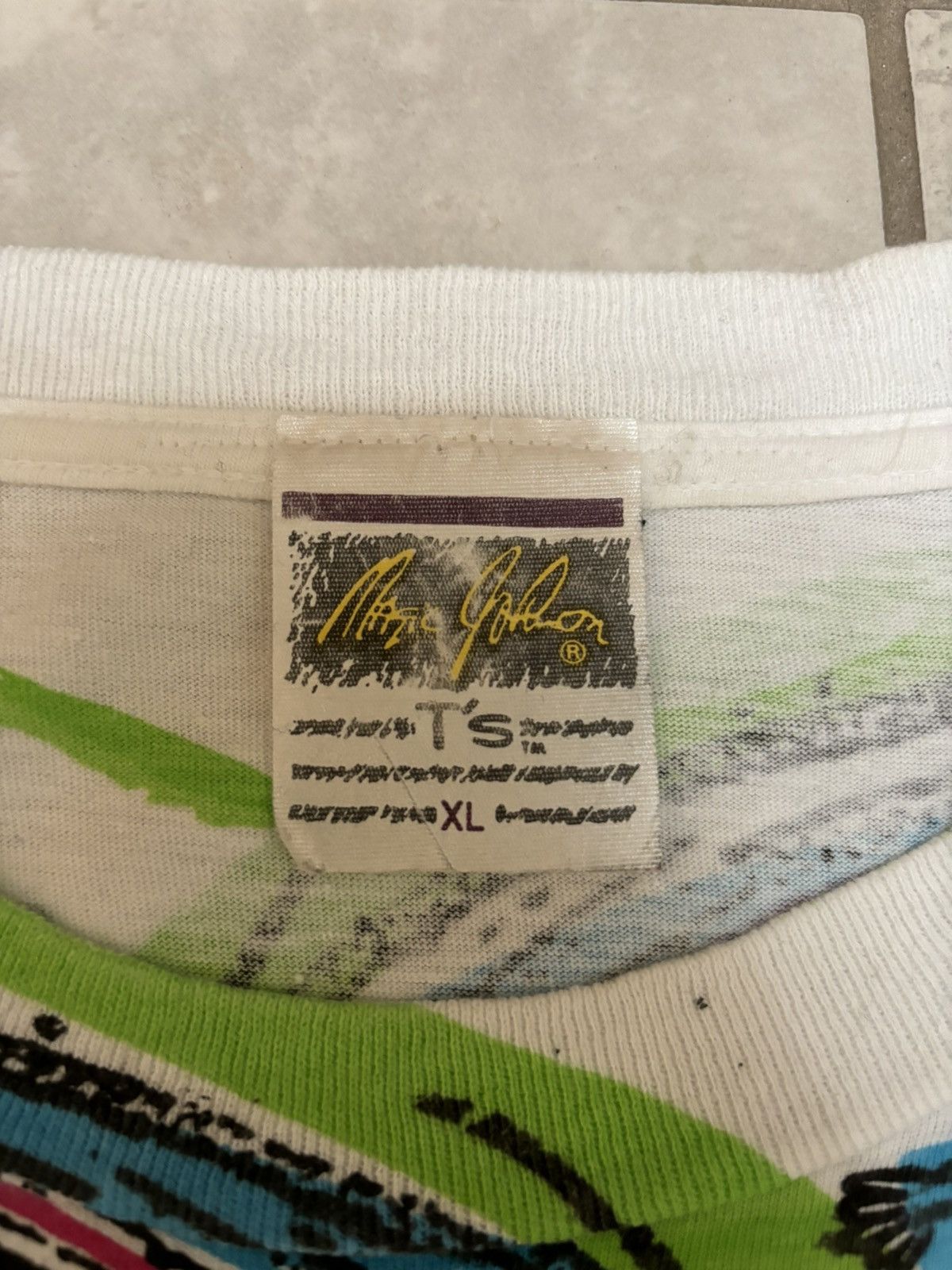 NBA Rare vintage 90s Magic Johnson basketball Fresh Prince tee Size US XL / EU 56 / 4 - 4 Thumbnail