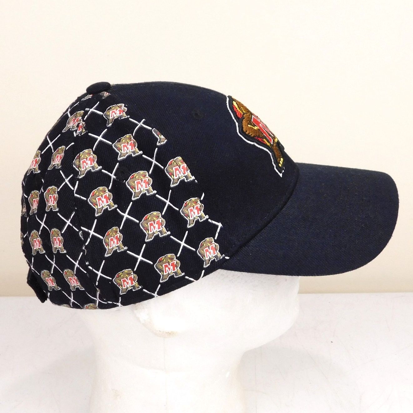NCAA Maryland Terrapins All Over Print Hat Logo Patterned Size ONE SIZE - 3 Thumbnail