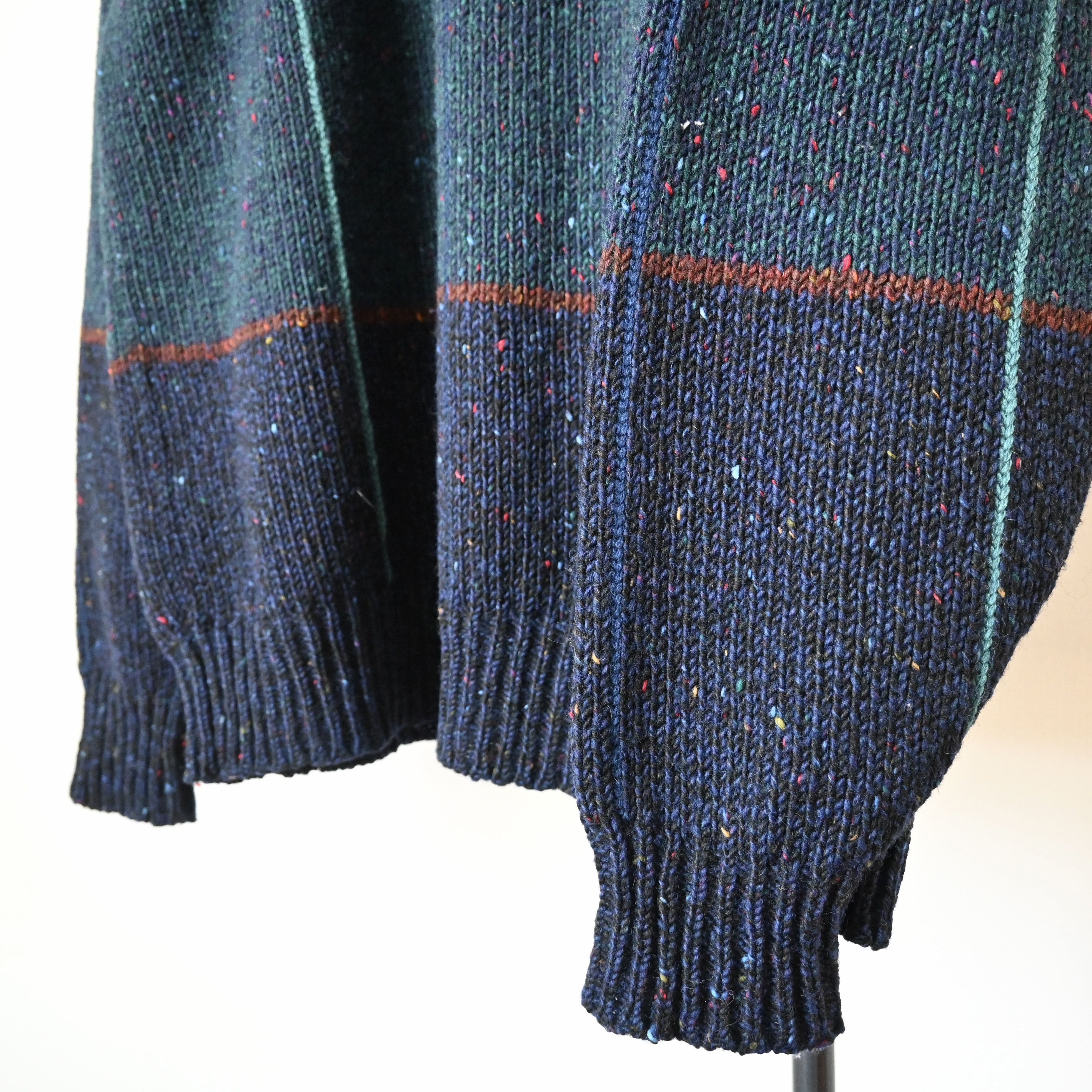 Lands' End Vintage 1990s LAND'S END panel knit sweater, made in Ireland Size US M / EU 48-50 / 2 - 11 Thumbnail