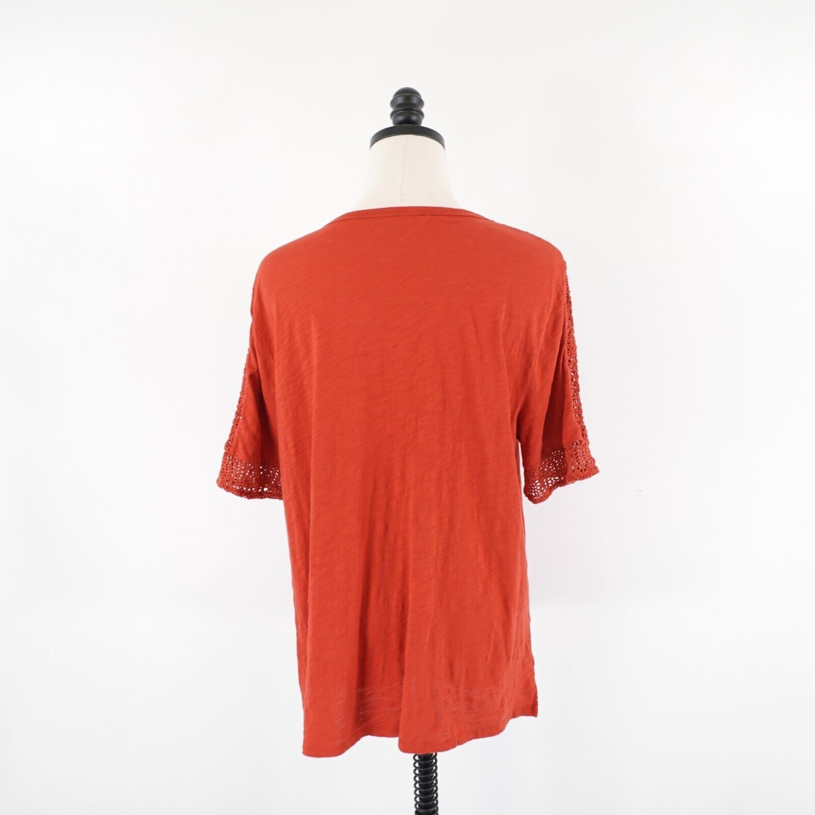 Loft Ann Taylor Loft Red Top / Blouse XL Vintage Soft Scoop Neck Size XL / US 12-14 / IT 48-50 - 5 Thumbnail
