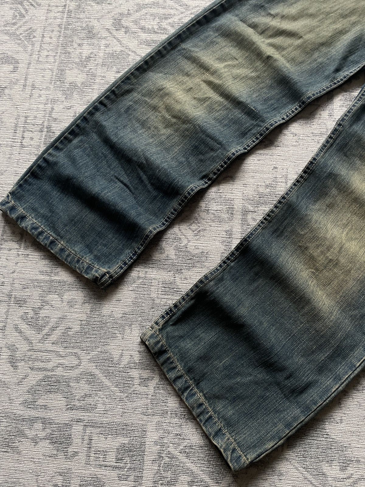 Vintage Vintage Faded Jeans Flared Mud Washed Baggy Japanese Y2K Wid Size US 32 / EU 48 - 4 Thumbnail