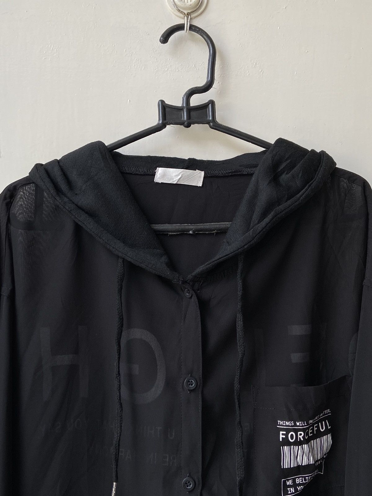 Designer × Japanese Brand GALYGE Black Mesh Hoodie/Shirt Size US XL / EU 56 / 4 - 12 Thumbnail