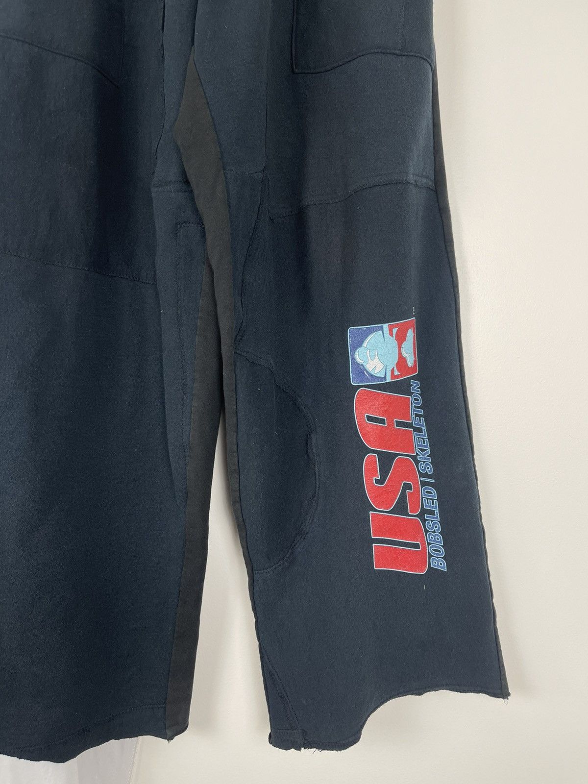 Chorley Upcycled hoodie patchwork baggy sweatpants wide leg Size US 34 / EU 50 - 3 Thumbnail