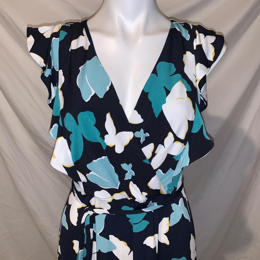 Ann Taylor Ann Taylor Factory Wrap Butterfly Floral Dress, 4 Size M / US 6-8 / IT 42-44 - 4 Thumbnail