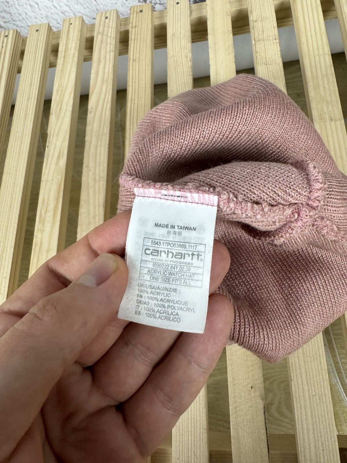 Carhartt Carhartt watch hat pink WIP Size ONE SIZE - 6 Thumbnail