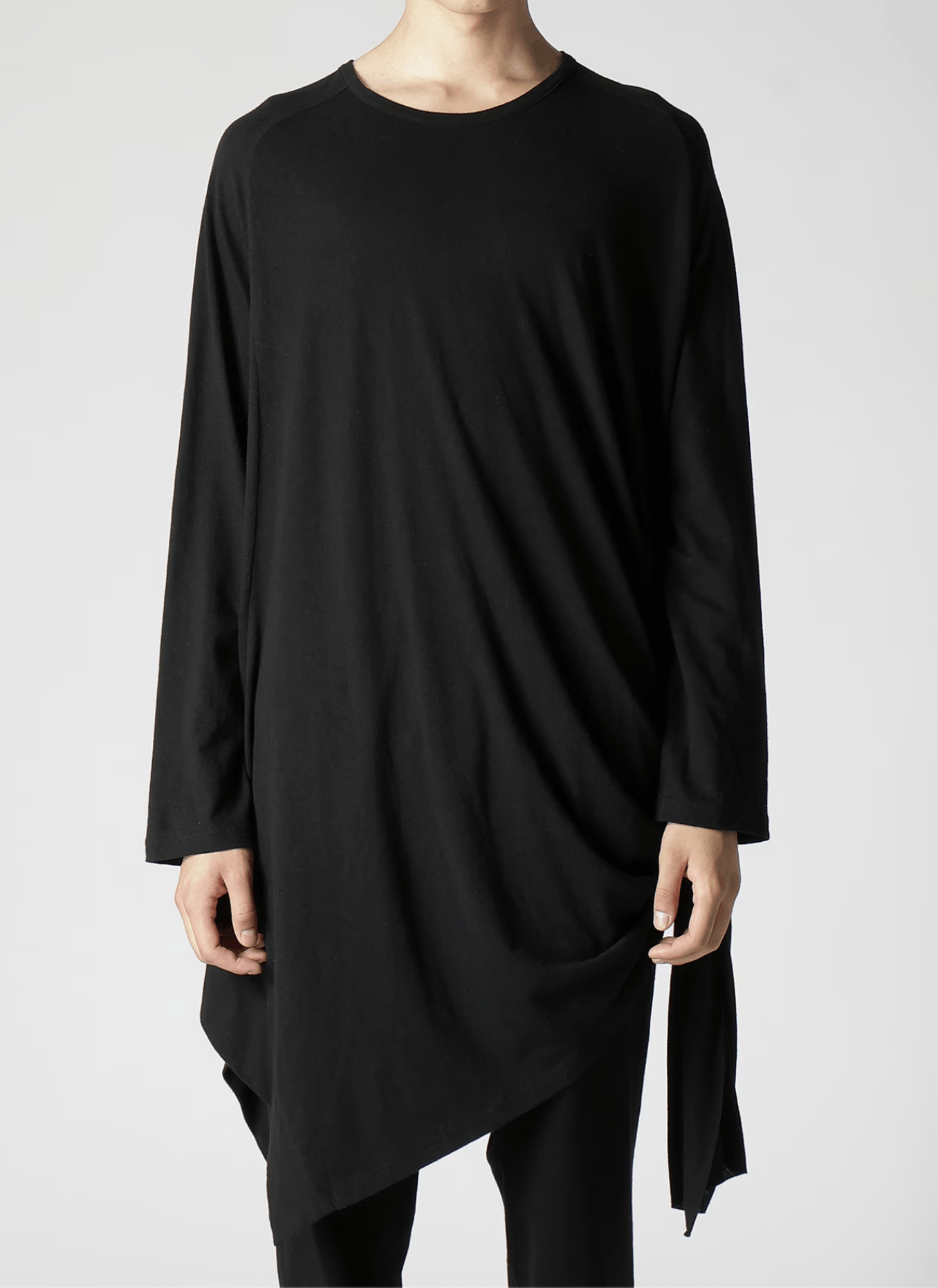 Yohji Yamamoto Yohji Yamamoto Pour Homme - TIED UP RAGLAN T Shirt Size US L / EU 52-54 / 3 - 8 Thumbnail
