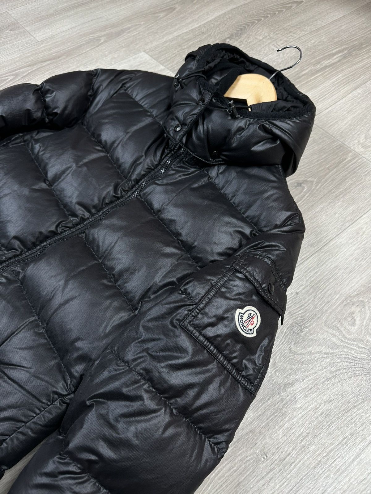 Moncler Black Moncler Moka Long Hooded Dawn Puffer Parka Jacket Size L / US 10 / IT 46 - 4 Thumbnail