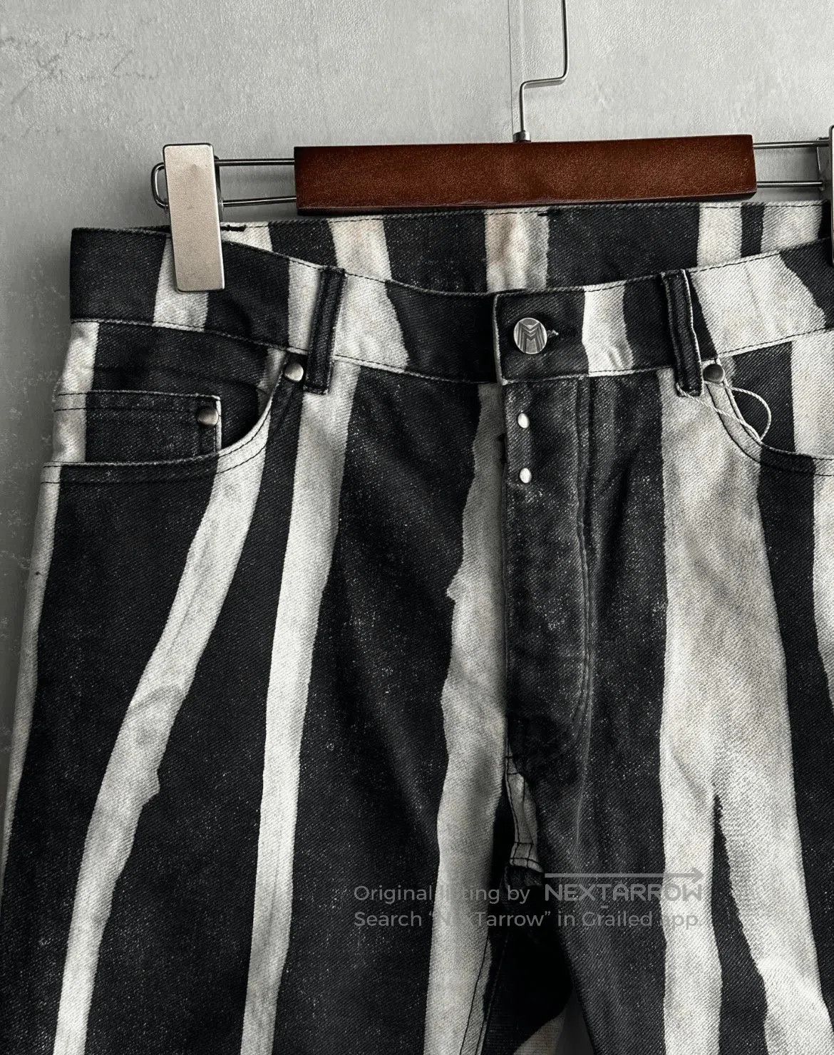 Maison Margiela Sz 44 Maison Margiela 10AW Zebra Denim. Size US 28 / EU 44 - 2 Thumbnail