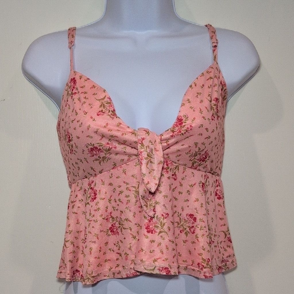 Lulus Lulu's Floral Pink Women's Top size XS Size XS / US 0-2 / IT 36-38 - 2 Thumbnail