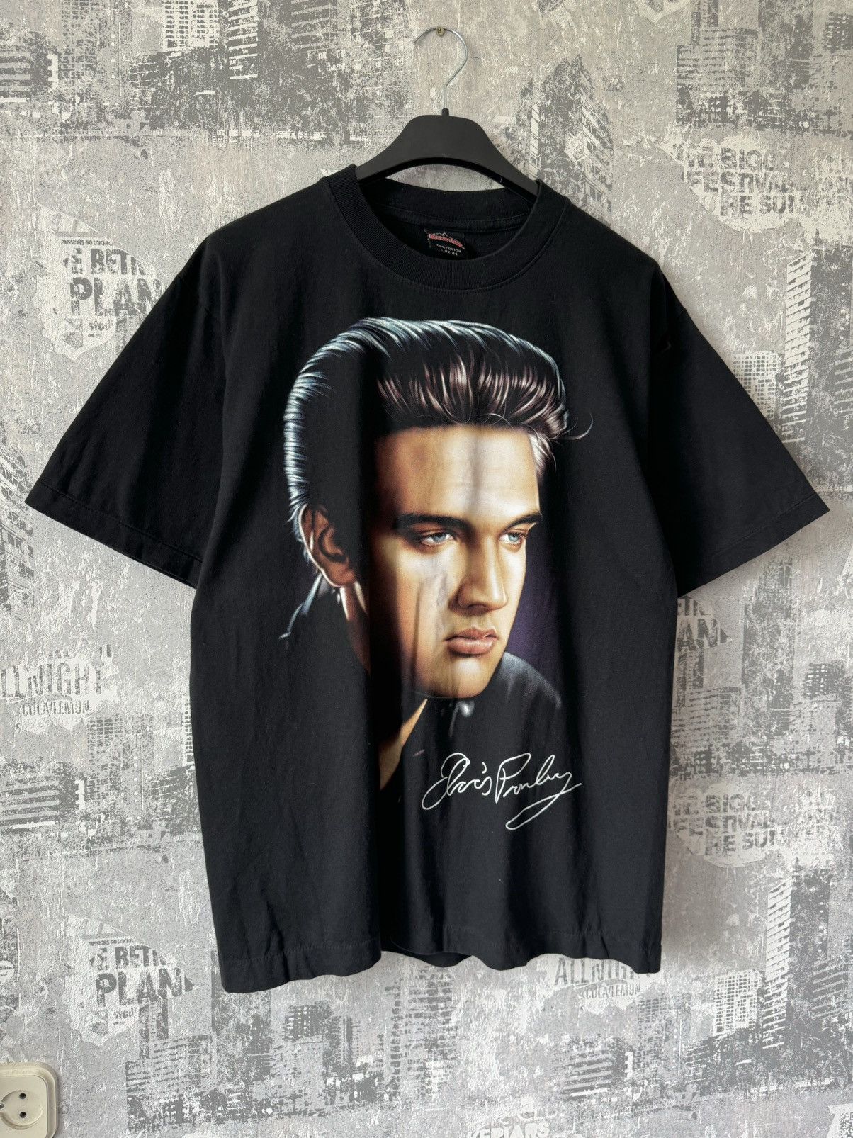 Band Tees Vintage Elvis Presley T-Shirt Size US L / EU 52-54 / 3 - 1 Thumbnail